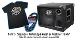 Erbjudande! EBS NeoLine 112 Mk2 med fri t-shirt, speakon och frakt. Värde 780 SEK.